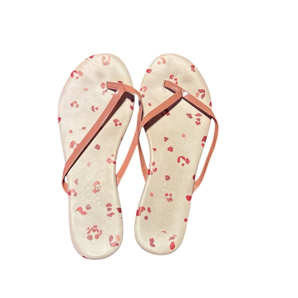 LC Lauren Conrad Floral Pink Sandals
